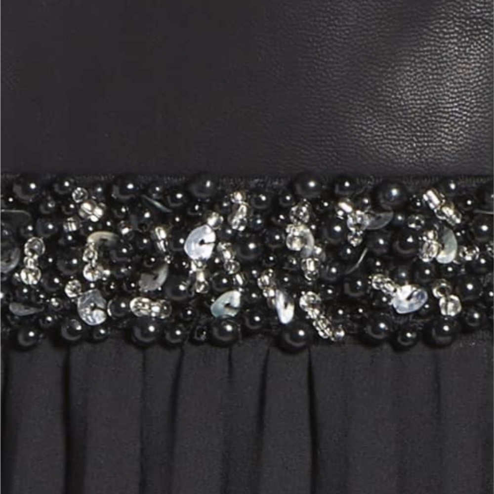 NWT Laundry by Shellie Segal Mixed Media Black Gown size 4 - Picture 6 of 6